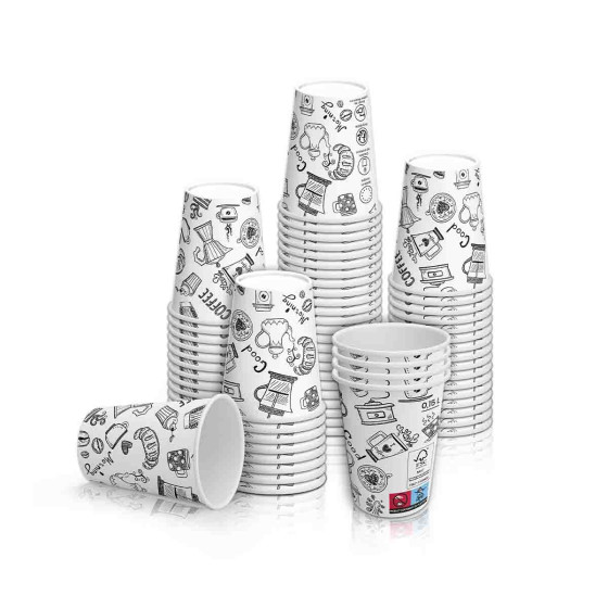 Comprar online 100 vasos de cartón Reciclables 15cl